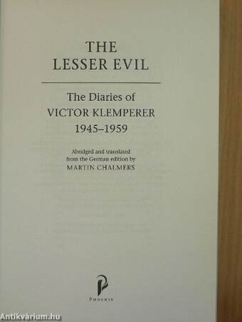 The Diaries of Victor Klemperer 1945-59