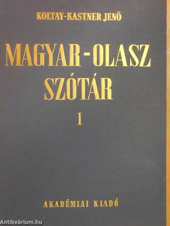 Magyar-olasz szótár I-II.