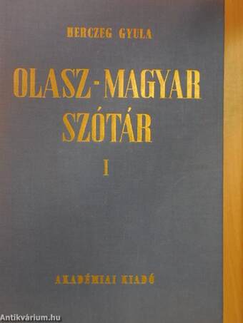 Olasz-magyar szótár I-II.