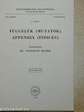 Függelék (Mutatók)