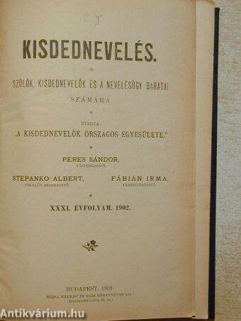 Kisdednevelés 1902.