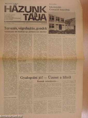 Házunk tája 1984. (nem teljes évfolyam)