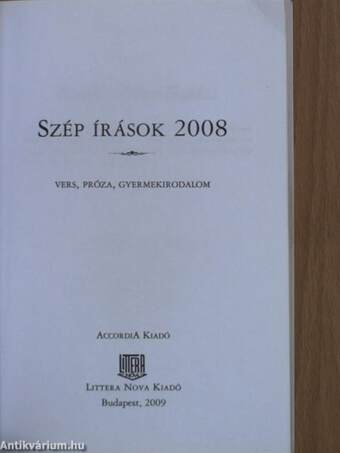 Szép írások 2008