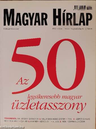 Magyar Hírlap 2003. május