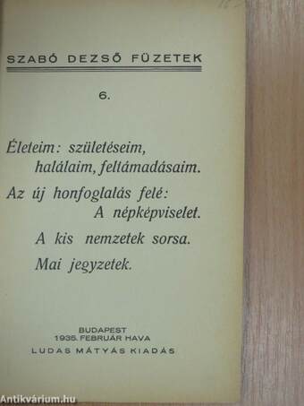 Életeim: születéseim, halálaim, feltámadásaim