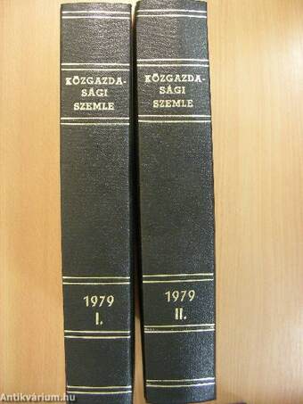 Közgazdasági Szemle 1979. január-december I-II.