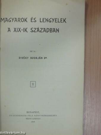 Magyarok és lengyelek a XIX-ik században