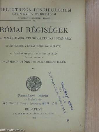 Római régiségek