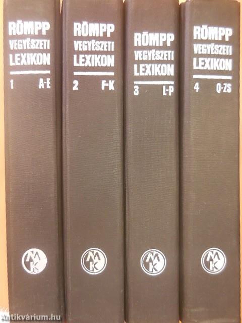 Römpp Vegyészeti Lexikon 1-4.