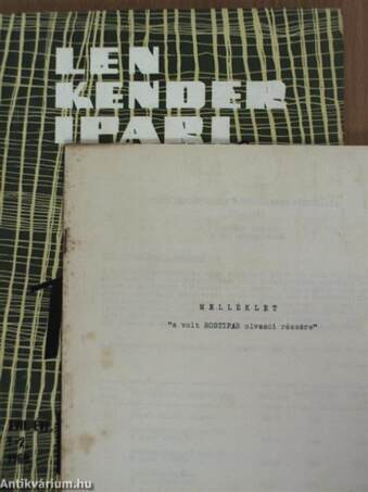 Len, Kender Ipari Műszaki Tájékoztató 1969. január-február