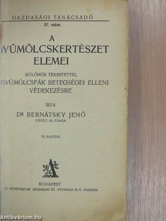 A gyümölcskertészet elemei