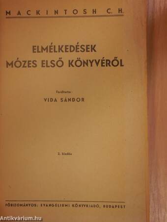 Elmélkedések Mózes első könyvéről