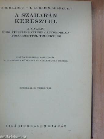 A Szaharán keresztül