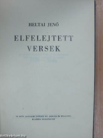 Elfelejtett versek