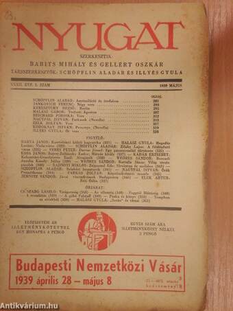 Nyugat 1939. május