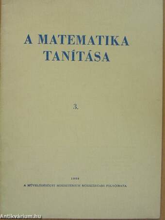 A matematika tanítása 1960/3.