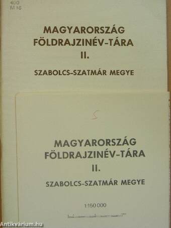 Magyarország földrajzinév-tára II. - Szabolcs-Szatmár megye