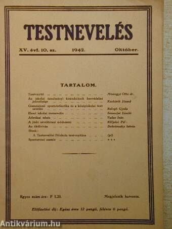 Testnevelés 1942. október