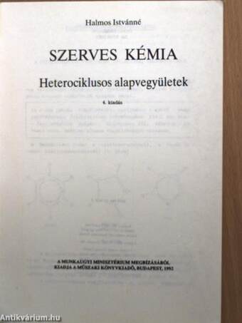 Szerves kémia - Heterociklusos alapvegyületek