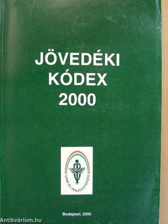 Jövedéki kódex 2000