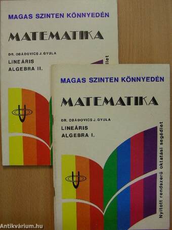 Lineáris algebra I-II. 