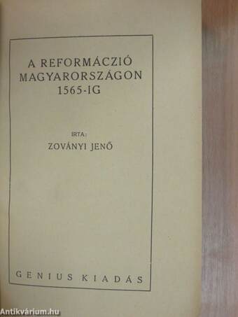 A reformáczió Magyarországon 1565-ig