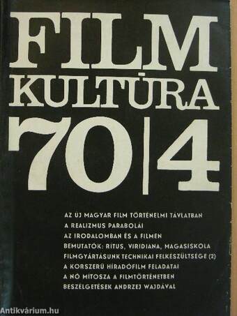 Filmkultúra 1970. július-augusztus