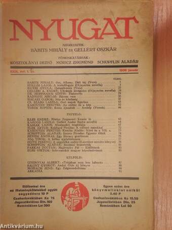 Nyugat 1936. január