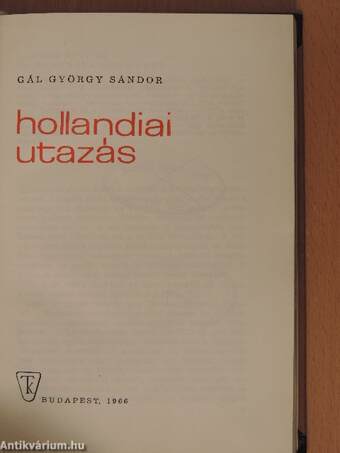 Hollandiai utazás 