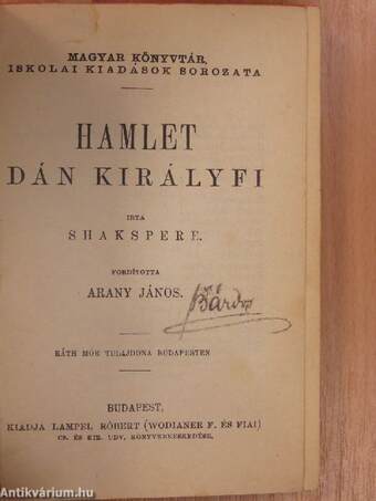 Hamlet dán királyfi/János király/III. Rikárd