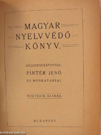 Magyar nyelvvédő könyv