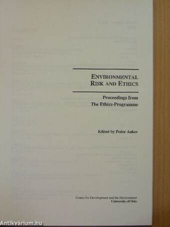 Environmental Risk and Ethics