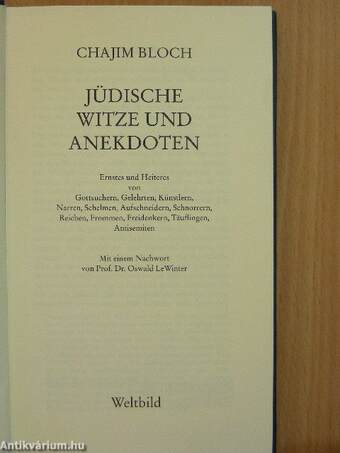 Jüdische Witze und Anekdoten