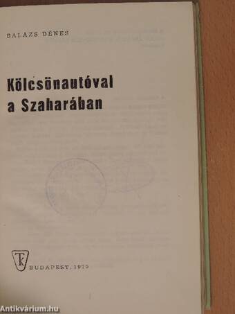 Kölcsönautóval a Szaharában