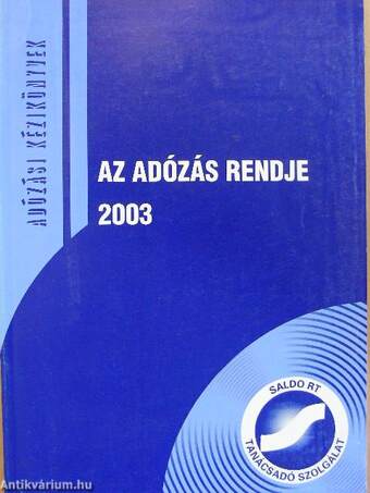 Az adózás rendje 2003