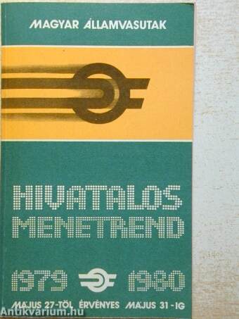 Hivatalos menetrend 1979-1980