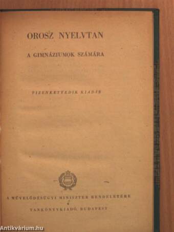 Orosz nyelvtan