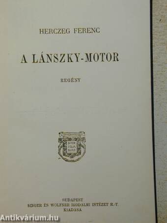 A Lánszky-motor