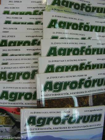 Agrofórum 2012. (nem teljes évfolyam)