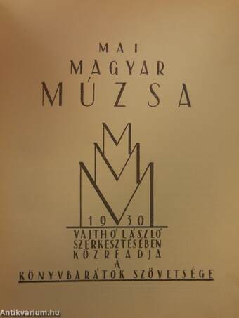 Mai Magyar Múzsa 1930 (rossz állapotú)
