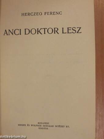 Anci doktor lesz