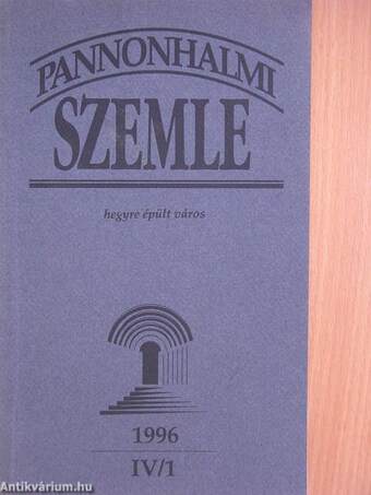 Pannonhalmi Szemle 1996/1.