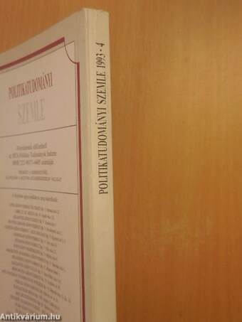 Politikatudományi Szemle 1993/4.