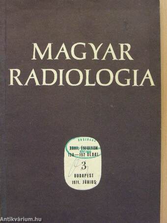 Magyar Radiologia 1971. június