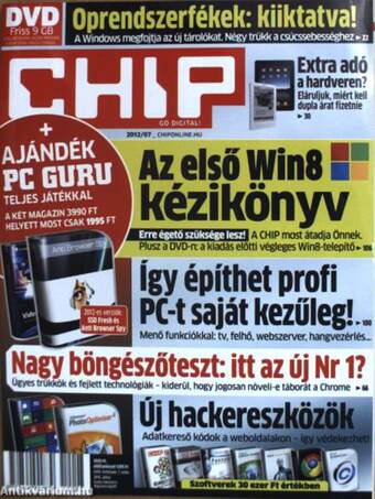 Chip 2012. július - CD-vel/PC Guru 2011/11. - DVD-vel