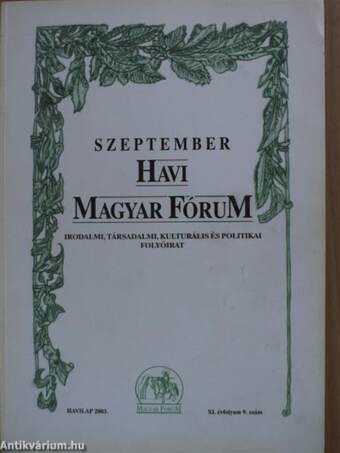 Szeptember Havi Magyar Fórum 2003.
