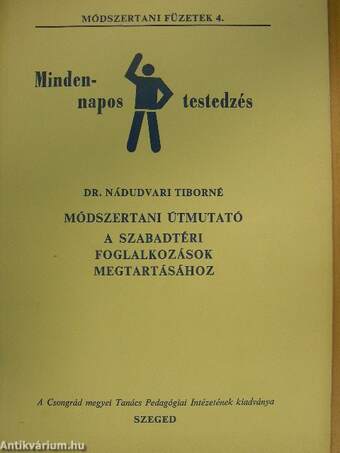 Módszertani útmutató a szabadtéri foglalkozások megtartásához