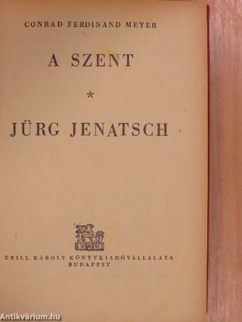 A szent/Jürg Jenatsch