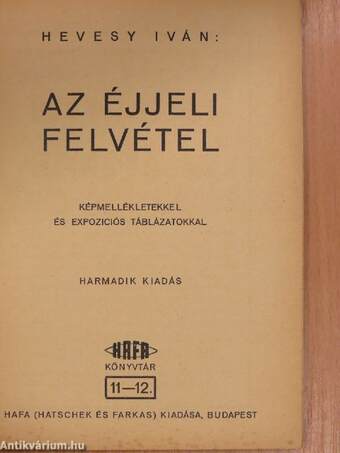 Az éjjeli felvétel