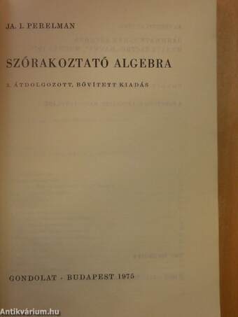 Szórakoztató algebra